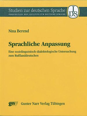cover image of Sprachliche Anpassung